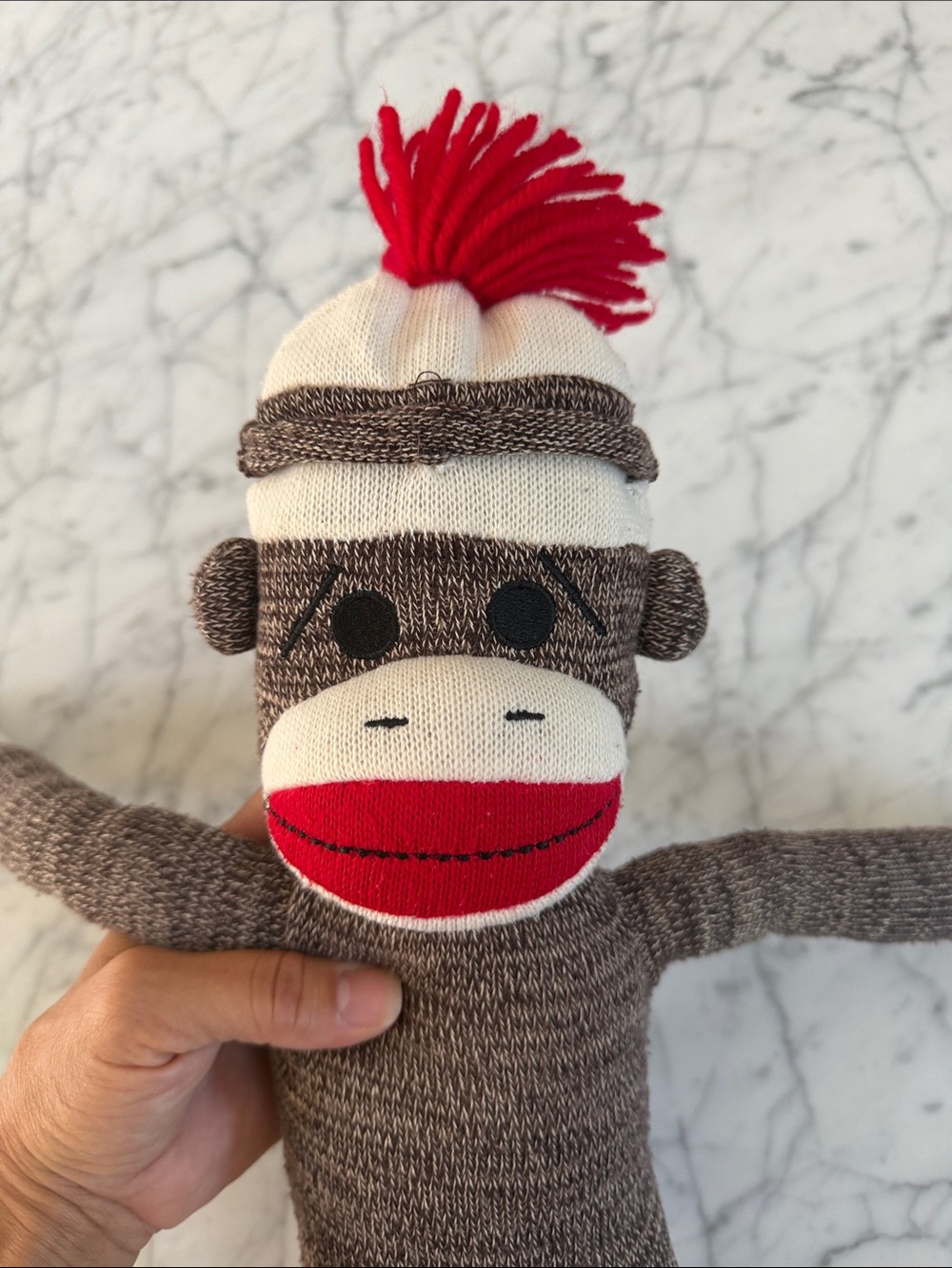 Schylling Monkey Sock Plush Toy 20” - Picture 4 of 8